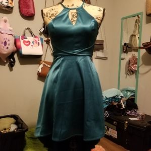 Emerald green Hi-Lo dress